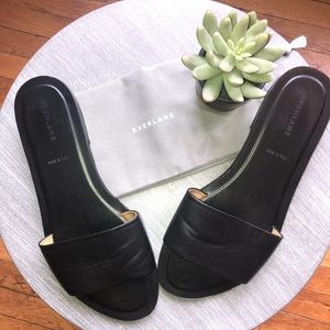 Everlane Italian Leather Slide Sandals EUC